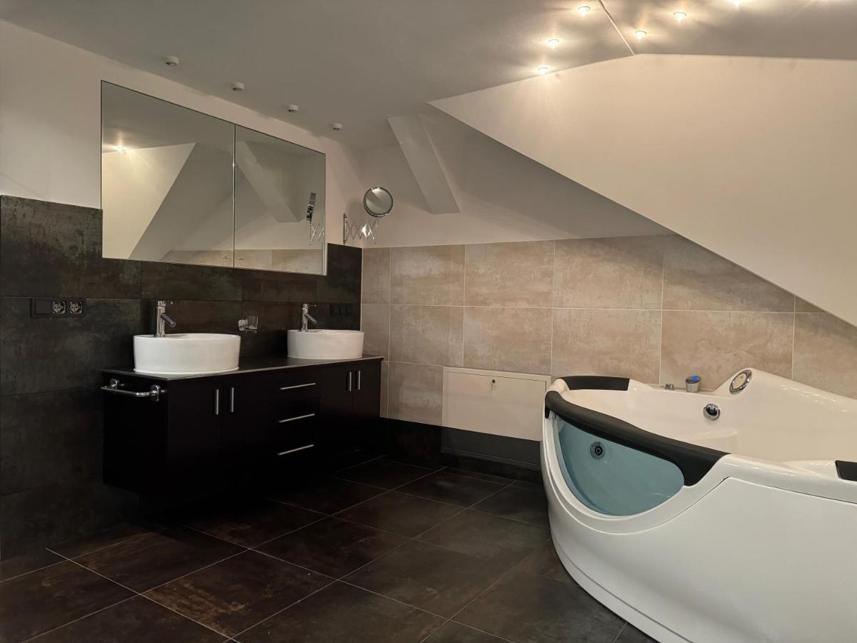 205 Qm "Traumtor" Mit Sauna, Whirlpool, Kamin Und 3 Terrassen Mit Blick In Die Boehmisch Saechsische Schweiz Δρέσδη Εξωτερικό φωτογραφία